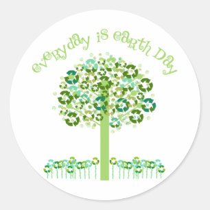 Everyday Is Earth Day Tees and Gifts Classic Round Sticker