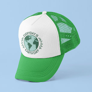 Everyday Is Earth Day - Vintage Green Earth Lover Trucker Hat
