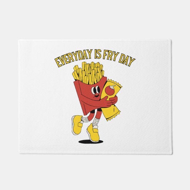 Everyday Is Fry Day Doormat (Front)