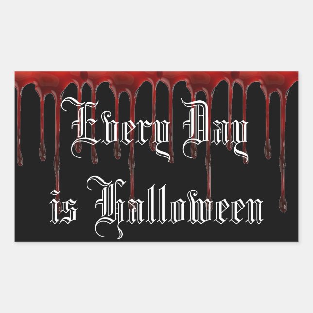 Everyday is Halloween Rectangular Sticker (Front)