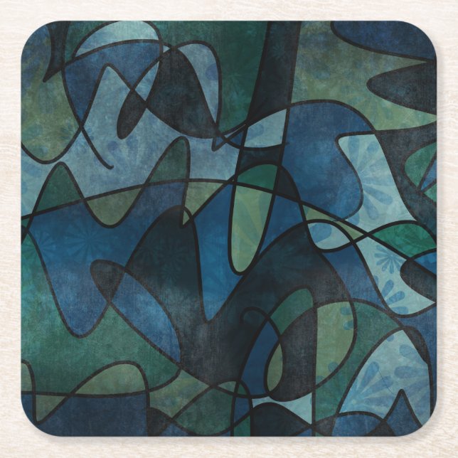 everyday-remnants-01 square paper coaster (Front)