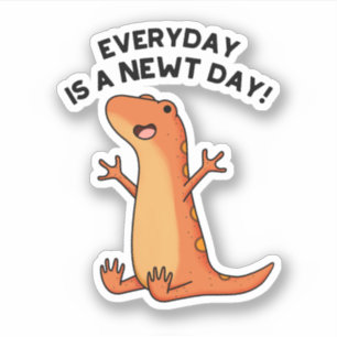 Everyday's A Newt Day Funny Funny Salamander Pun 