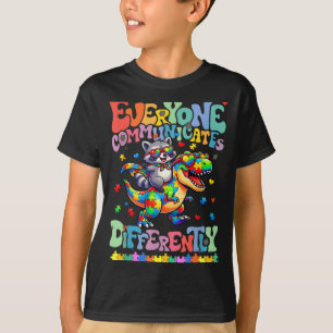 Everyone Communicates Differently Autism Awareness T-Shirt