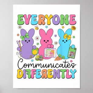 Everyone Communicates Differently Easter Speech Th Poster