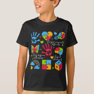 Everyone Communicates Differently Neurodiversity P T-Shirt