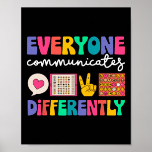 Everyone Communicates Differently Special Educatio Poster