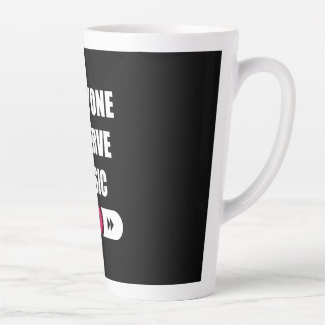 Everyone Deserve Music Latte Mug (Right)