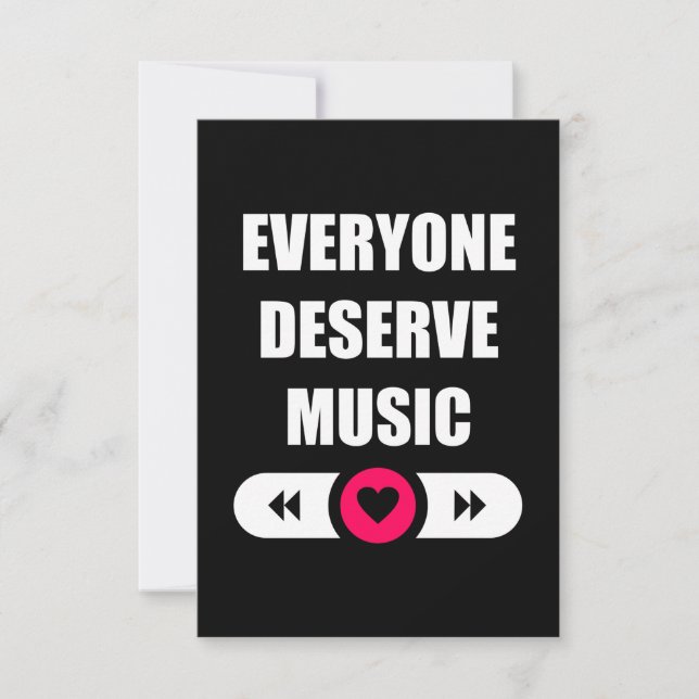 Everyone Deserve Music RSVP Card (Front)