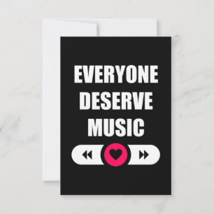 Everyone Deserve Music RSVP Card