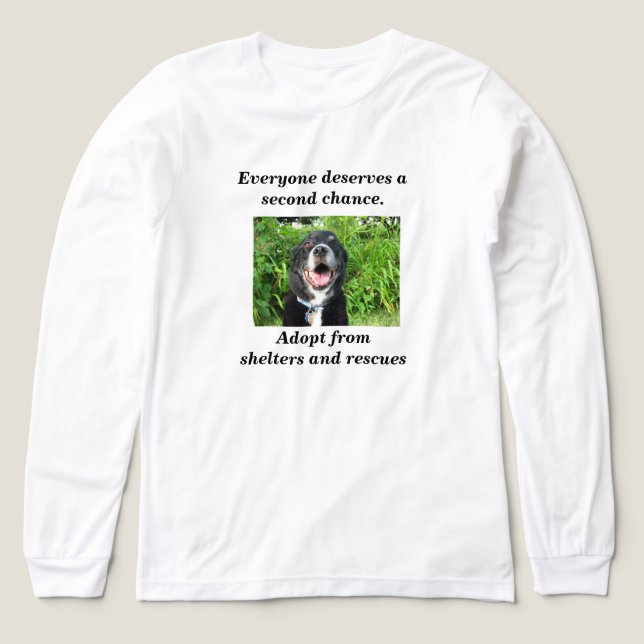 Everyone deserves a  second chance Tri-Blend shirt (Design Front)