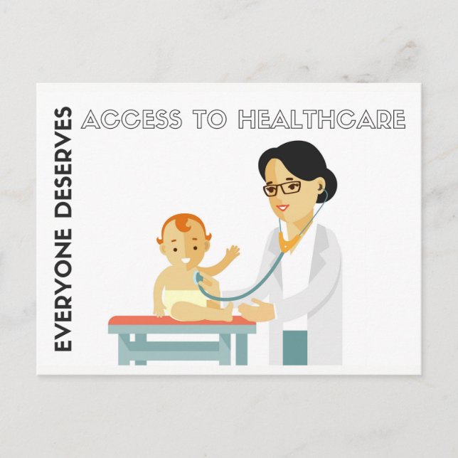 Everyone deserves access postcard (Front)