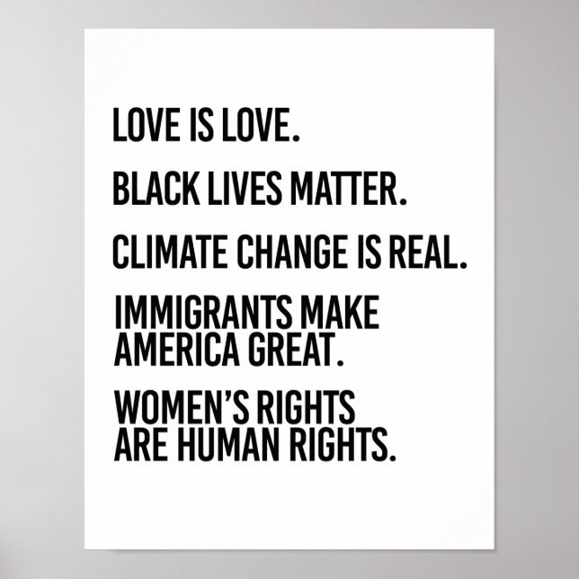 Everyone deserves human rights and climate change  poster (Front)