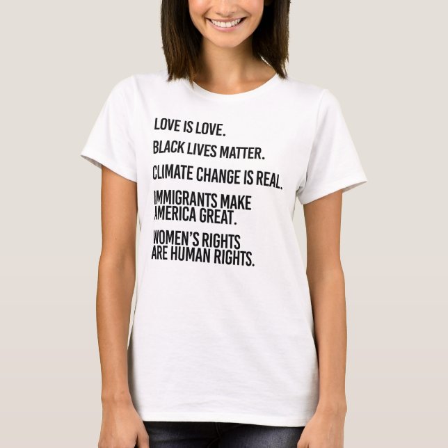 Everyone deserves human rights T-Shirt (Front)
