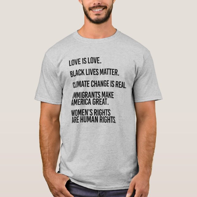 Everyone deserves human rights T-Shirt (Front)