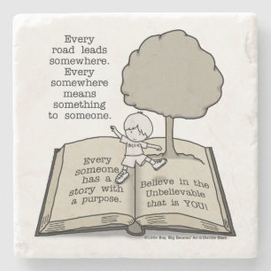Everyone Has a Story Stone Coaster