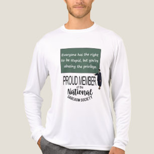 Everyone Has The Right To Be Stupid Sarcastic Quot Tri-Blend Shirt