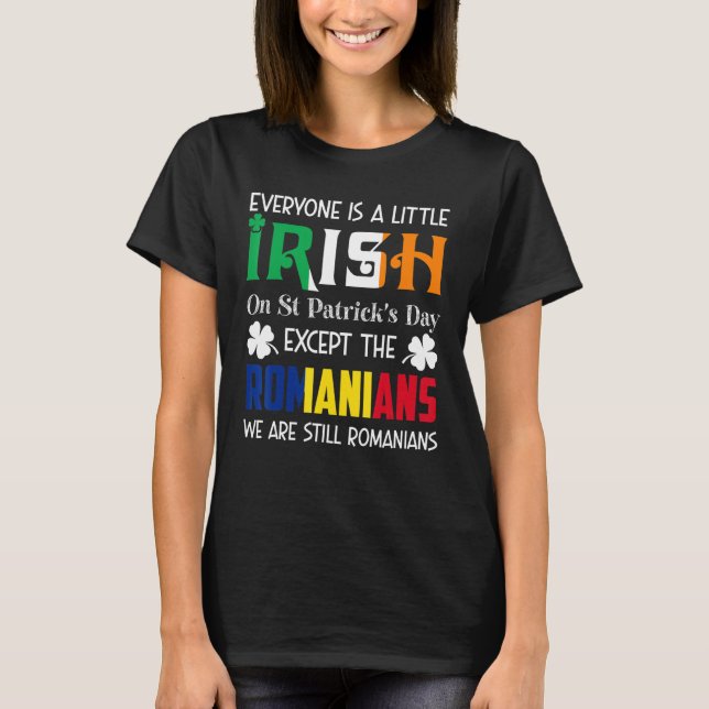 Everyone Is A Little Irish On St Patricks Day Roma T-Shirt (Front)