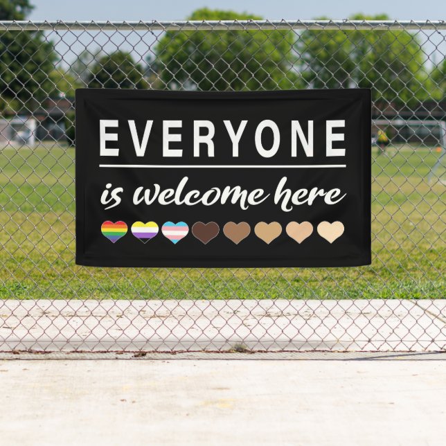 Everyone is welcome here All Are Welcome Here Banner (Insitu)