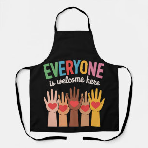 Everyone Is Welcome Here Apron