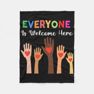 Everyone Is Welcome Here Idaho Teacher _1 Fleece Blanket