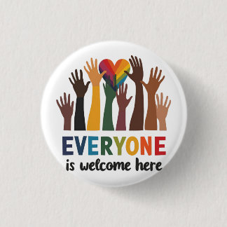 Everyone Is Welcome Here Idaho Teacher 3 Cm Round Badge