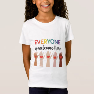 Everyone Is Welcome Here Idaho Teacher 4 T-Shirt
