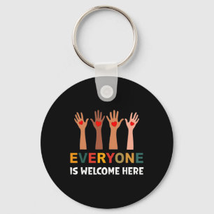 Everyone Is Welcome Here Idaho Teacher 55 Key Ring