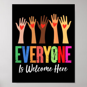 Everyone Is Welcome Here Idaho Teacher 76  Poster