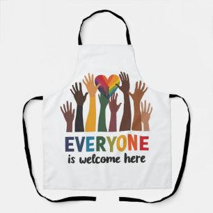 Everyone Is Welcome Here Idaho Teacher Apron