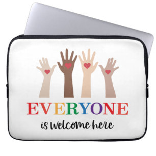 Everyone Is Welcome Here Idaho Teacher Laptop Sleeve