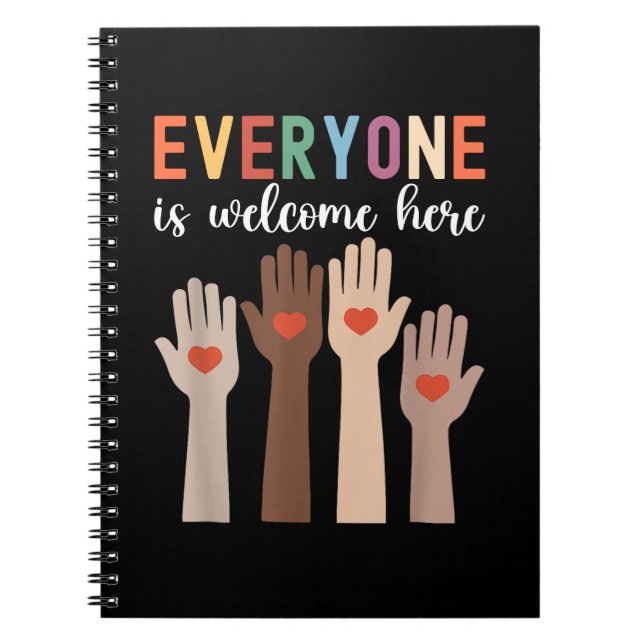 Everyone Is Welcome Here Idaho Teacher Notebook (Front)