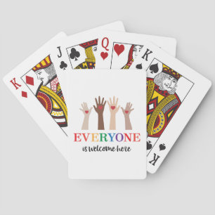 Everyone Is Welcome Here Idaho Teacher Playing Cards