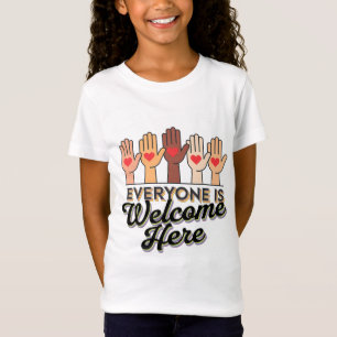 Everyone Is Welcome Here Idaho Teacher Support Mar T-Shirt