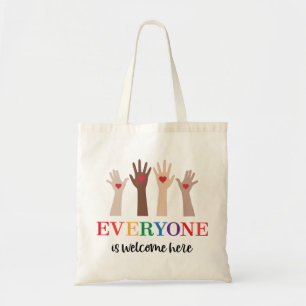 Everyone Is Welcome Here Idaho Teacher Tote Bag