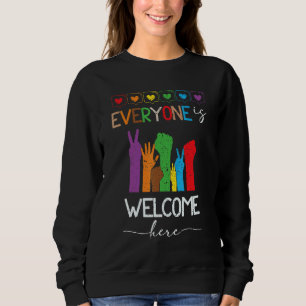 Everyone is welcome here Unity Day Anti Bullying A Sweatshirt