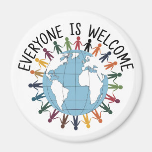 Everyone is welcome  magnet