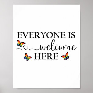 Everyone Is Welcome Shirt Poster