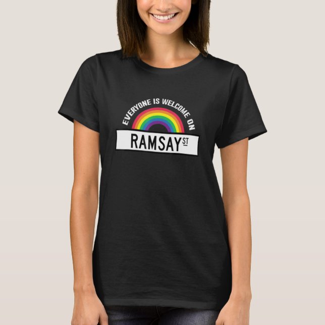 Everyone Is Welcomes On Ramsay Speak  Gay Pride T-Shirt (Front)