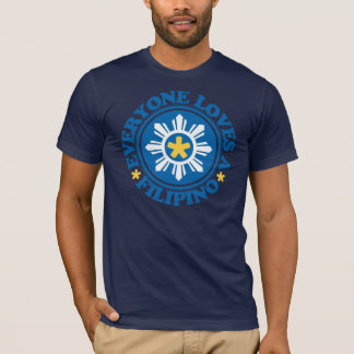 Everyone Loves a Filipino - Blue T-Shirt