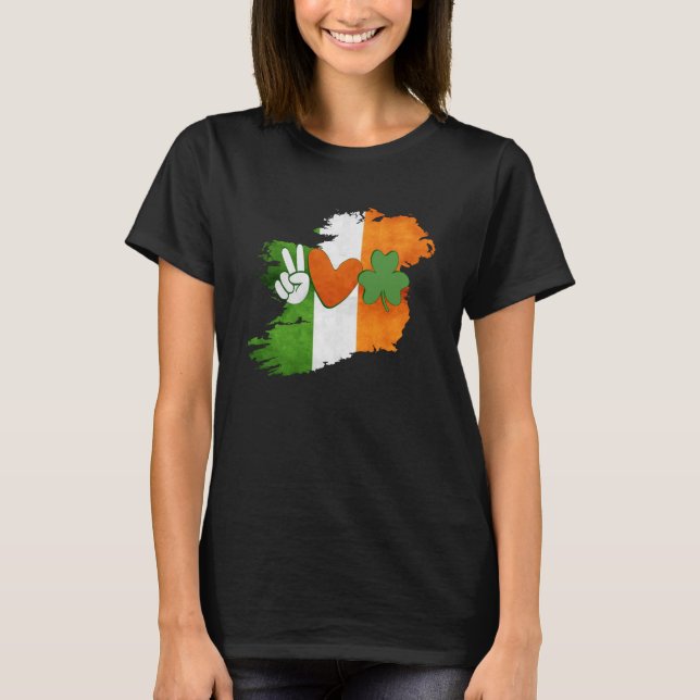 Everyone Loves An Irish Girl, Irish Flag T-Shirt (Front)