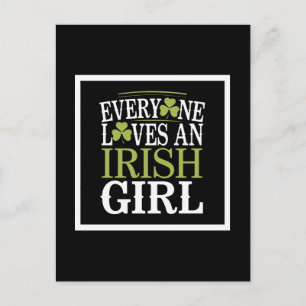 Everyone Loves an Irish Girl Postcard