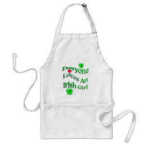 Everyone Loves An Irish Girl Standard Apron