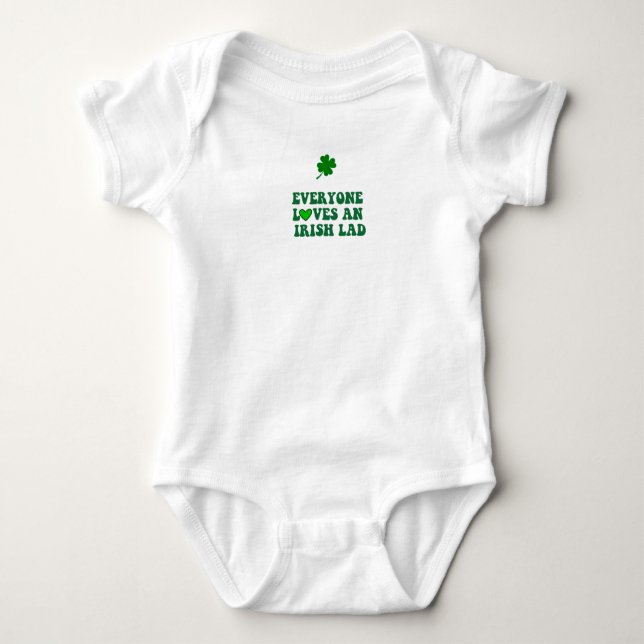 EVERYONE LOVES AND IRISH LAD Infant Bodysuit (Front)