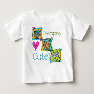 Everyone Loves Cats Baby T-Shirt