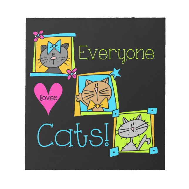 Everyone Loves Cats Notepad (Front)