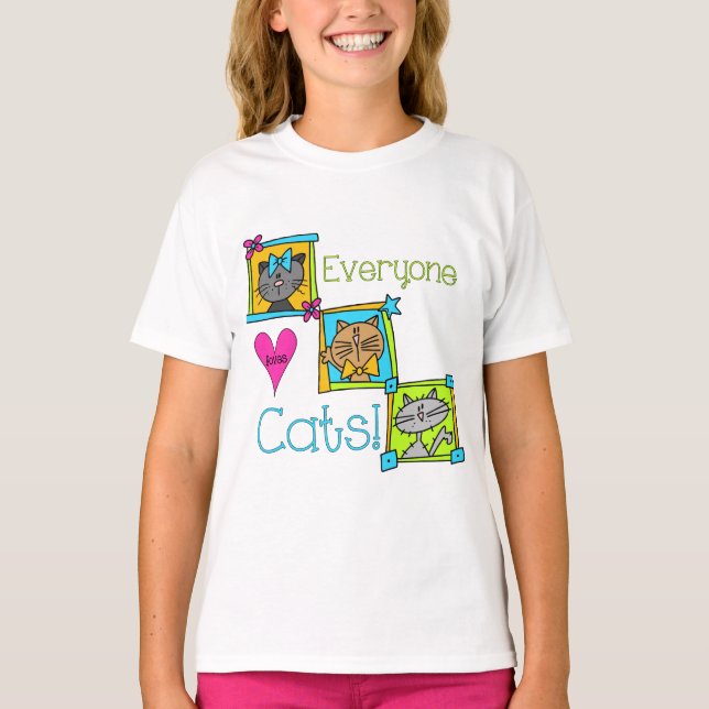 Everyone Loves Cats T-Shirt (Front)