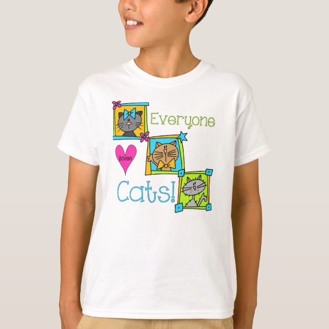 Everyone Loves Cats T-Shirt (Front)