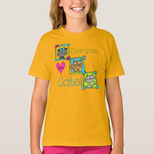 Everyone Loves Cats T-Shirt (Front)