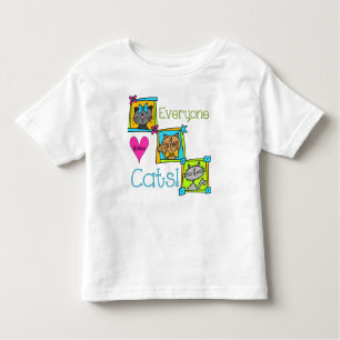 Everyone Loves Cats Toddler T-Shirt