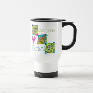 Everyone Loves Cats Travel Mug